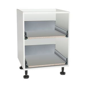 Kaboodle 600mm 2 Metal Sided Drawer Base Cabinet