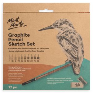 Mont Marte 12 Piece Graphite Pencil Sketch Set