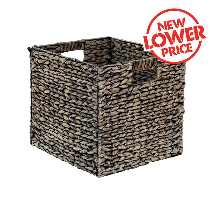 Flexi Storage Clever Cube 320 x 320 x 350mm Stain Water Hyacinth Insert