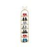 SOGA 7 Tier Bunny Ears Gold-Plated Metal Shoe Organizer
