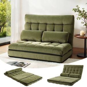 HOMFURN Adjustable Sofa Bed in Green