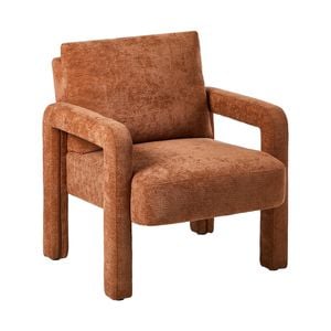 Oikiture Armchair Velvet Accent Chairs 1 Seater Lounge Sofa Chair