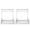 Toque 2x Under Sink Organiser Kitchen Storage Rack Cabinet 2-Tier Shelving Home