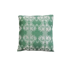 Royal Damask Green Square Filled Cushion 40 x 40 cm