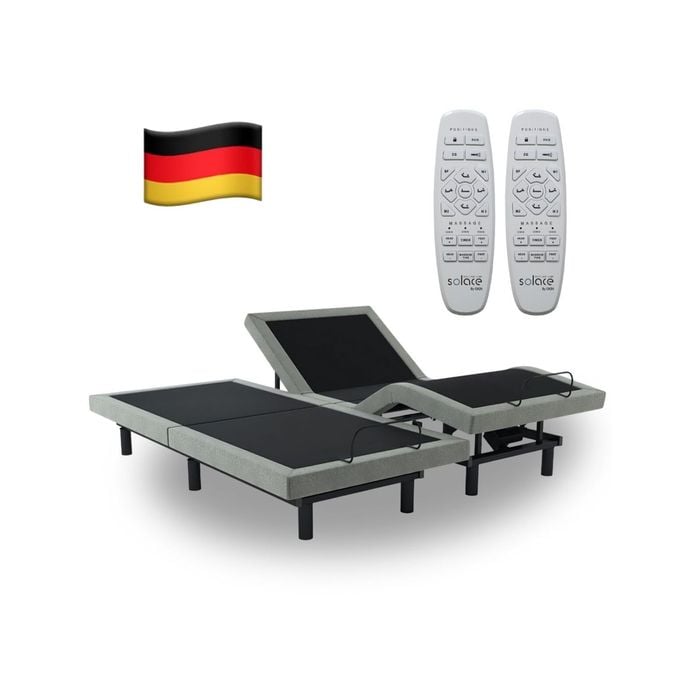 Solace Sleep Electric Adjustable Bed Base With Massage Zero Gravity Split King Bunnings Australia