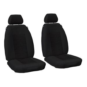 Ford Everest UA SUV 2015-2022 Waterproof Fabric Black Custom FRONT Car Seat Covers
