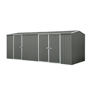Absco Sheds 5.22 x 2.26 x 2.06m Woodland Grey Economy Three Door Garden Shed