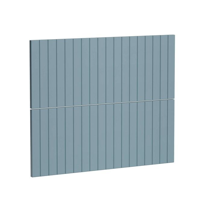 Kaboodle 900mm Danish Blue V-Groove 2 Drawer Panels