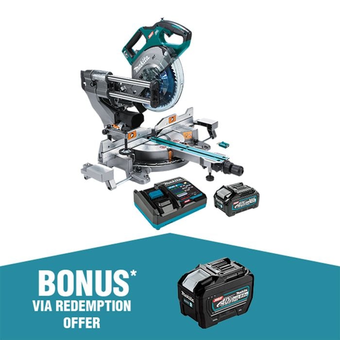 Makita 40V XGT 216mm Mitre Saw Kit LS002GM101 Bunnings New Zealand