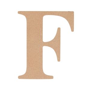 All Set 9cm MDF Alphabet Letter F