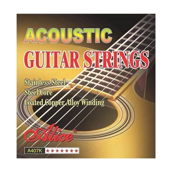 Alice A407K Steel Acoustic Guitar String Set Light 12-53
