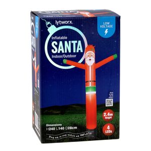Lytworx 2.4m Low Voltage Santa Noodle Inflatable