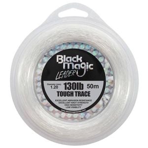 Black Magic Tough Trace Monofilament Fishing Leader 130lb