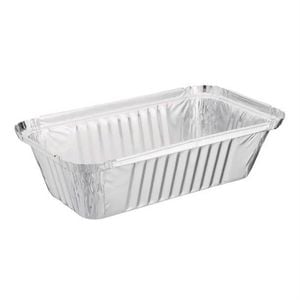 Nisbets Essentials Foil Containers And Lids 50 Pack 450ml Food Storage Catering Takeaway