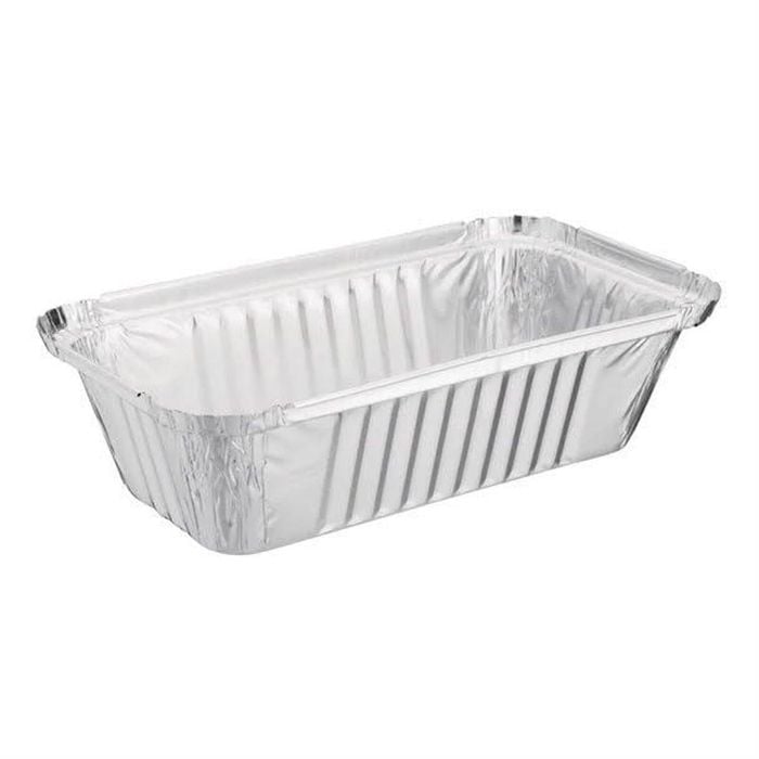 Nisbets Essentials Foil Containers And Lids 50 Pack 450ml Food Storage Catering Takeaway