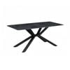 Dining Table Rectangular Shape Green Sintered Stone Top