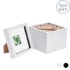 Nicola Spring 5 Piece 6 X 6 3d Shadow Box Photo Frame Set - Craft Display Picture Frame With 2 X 2 Mount - White