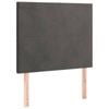 vidaXL Headboards Bedroom Furniture Bed Header 2 pcs Dark Grey 100 cm Velvet