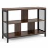 Costway 3tier Bookshelf Industrial Organizer 5cube Modern Anti-tip Kit