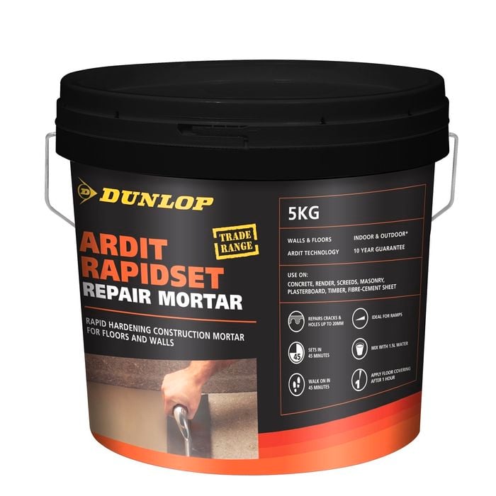 Dunlop 5kg Ardit Rapidset Repair Mortar