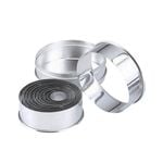 Chef Inox Stainless Steel Plain Round Cutter Set 14pc