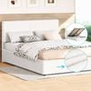 Alfordson Bed Frame Queen Gas Lift Storage Boucle