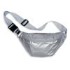 Loqi Metallic Silver Bumbag Silver 30x15x2cm