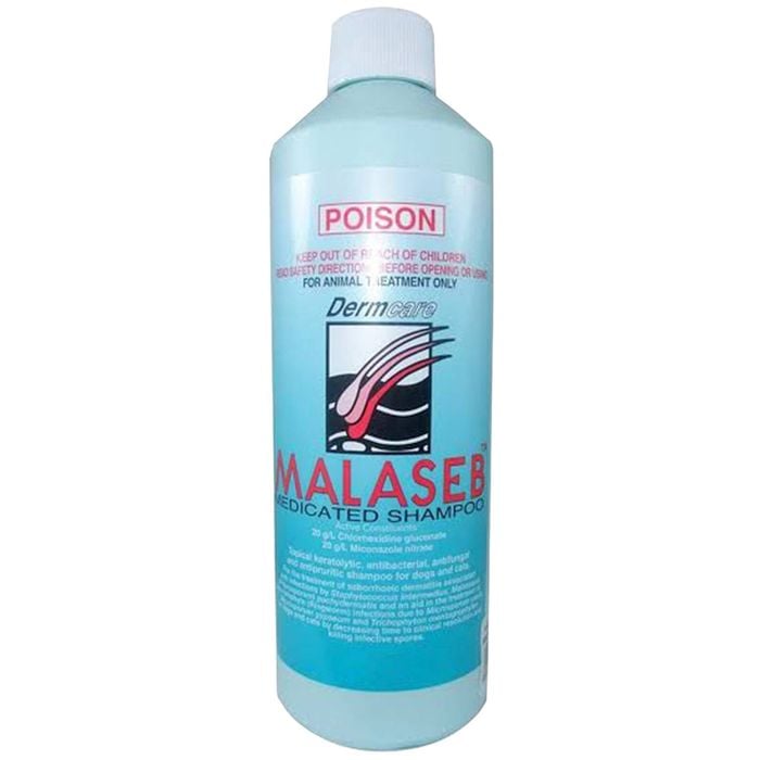 Malaseb Animal Medicated Antibacterial Foam Shampoo Treatment 1L