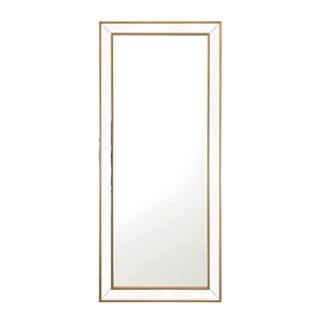 Elegant Collections Medium Country Gold Beaded Mirror