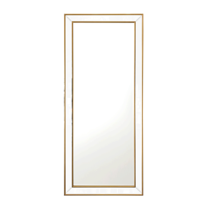 Elegant Collections Medium Country Gold Beaded Mirror