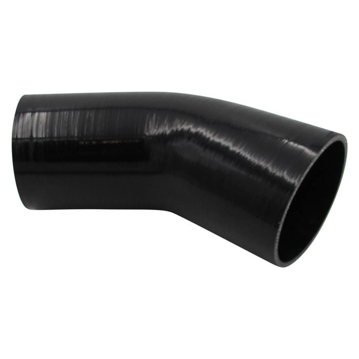 GASO 45 Degree Standard Elbow 4" (102mm) Silicone Hose Black