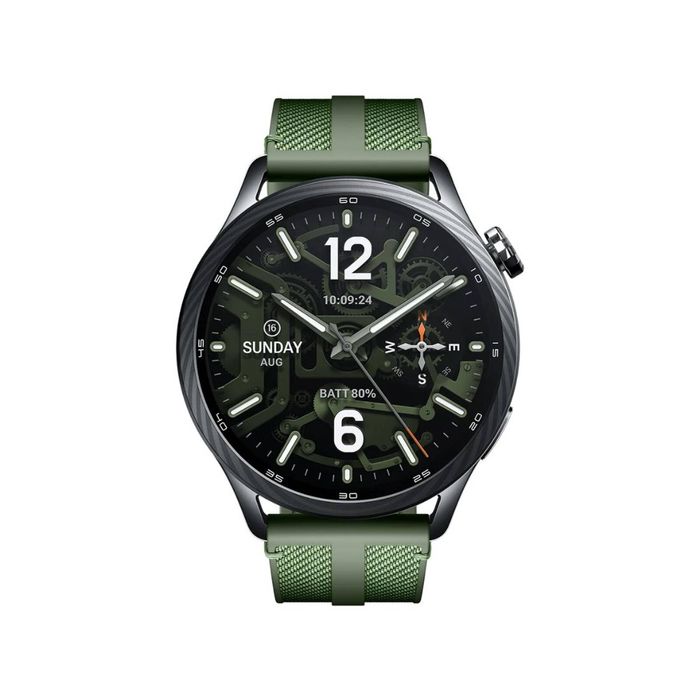 Xiaomi Watch S5 46mm w/ Jungle Green Fluororubber Nylon Braided Strap (1.48" AMOLED, AU Version)