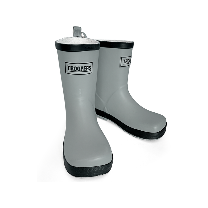 Troopers Grey Children Gumboots - Size 2