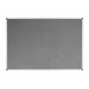 Corporate Felt Pinboard Aluminium Frame 1800x900mm Grey