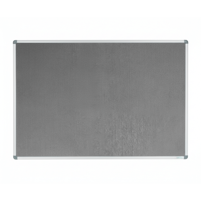 Corporate Felt Pinboard Aluminium Frame 1800x900mm Grey