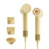 Laifen SE 2 High-Speed Hair Dryer – Pastel Yellow with smooth nozzle, diffuser nozzle and concentrator nozzle included.