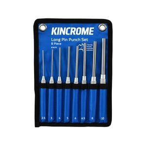 Kincrome 8 Piece Long Pin Punch Set 
