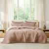 Renee Taylor Blake Velvet European Pillowcase Ultra-Soft Cotton Wood