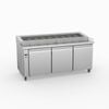 Thermaster Three Door Deluxe Pizza Prep Bench  - Pizza Prep Fridges (pwb180)