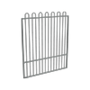 ProtectorAl 1201 - 1500 x 1800mm Monument Aluminium Garden Gate Loop Top With Mid Rail