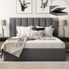 Celine Double Charcoal Storage Gas Lift Bed Frame