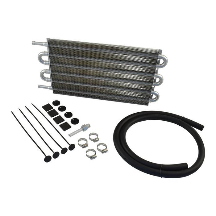 Calflow Transmission Oil Cooler Kit, Tube & Fin, 15.5" x 7.5" x 0.75"