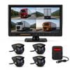 4CH BSD Truck Monitor System MP5 10.1" IPS Touchscreen IP69 Sound-light Alarm
