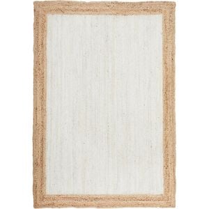 The Rug Connection Coast 333 Off White 220x150cm - Medium Hand Braided Jute Indoor Floor Rug