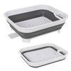 Hacienda Collapsible Dish Rack With Utensil Section Space-saving Drying Rack For Compact Kitchens & Camping