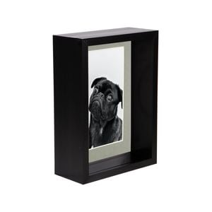 Nicola Spring 5" x 7" Black 3D Deep Box Photo Frame - 4" x 6" Mount