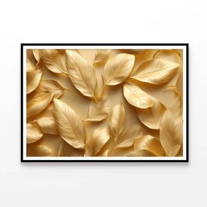 Collection of Golden Leaves  Print 100% Australian Made 90x60cm  (Poster)