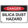 Pinnacle 300 x 200mm Metal Danger Silica Dust Hazard Sign