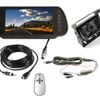 Elinz 7" Clip on Rearview Mirror Monitor 12V/24V Reversing 4PIN CCD Camera Car Caravan - 7.0" | Wired Transmission | 4PIN System