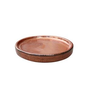 Northcote Pottery 200mm Copper Small Primo Mod Egg Garden Saucer
